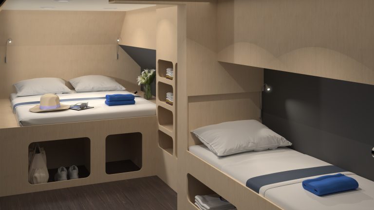 Catlante C560 - modélisation design interieur SB Yacht Design